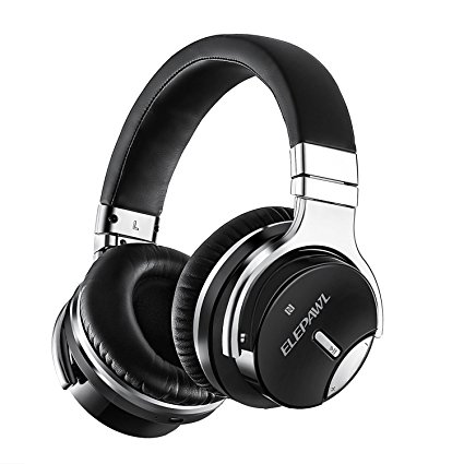 Elepawl Active Noise Cancelling Wireless Headphones Advanced ANC Technology Hi-Fi Stereo Over-Ear Headset Ultra Soft Protein Earpads with Built-in Mic Designed for Pro Gaming Studio Long Time Travel