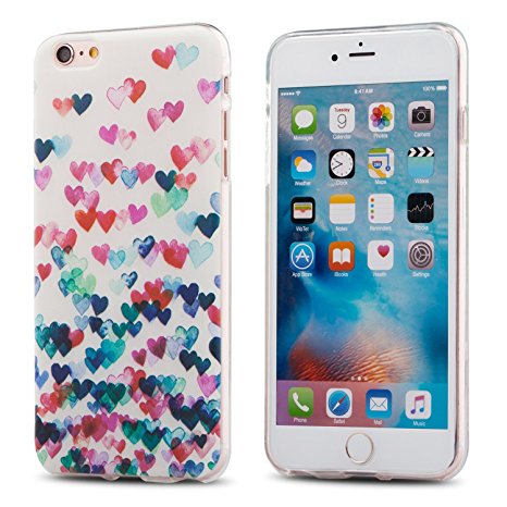 iPhone 6s case，LiEcho slim Clear Transparent TPU Bumper Rubber Skin For Apple iPhone 6 / iPhone 6s case [7 Design] (LE-1)