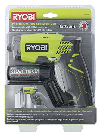 Ryobi HP54L 4V Lithium Ion 600RPM 1/4 Inch Hex Chuck Compact Quickturn Screwdriver (4V Lithium Ion Battery and Charger Included)