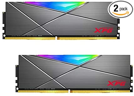 XPG DDR4 D50 RGB 32GB (2x16GB) 3600MHz PC4-28800 U-DIMM 288-Pins Desktop Memory CL18-20-20 Gray HS 3600Mhz 2x16GB