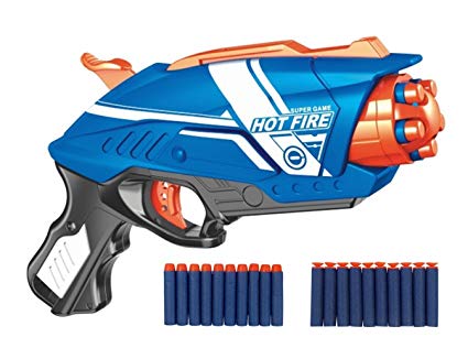 Toyshine Gizmo Foam Blaster Gun Toy with 20 Bullets (Multicolour)
