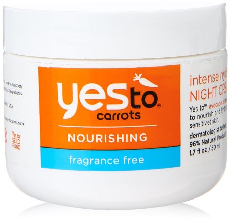 Yes To Carrots Fragrance-Free Intense Hydration Night Cream 17 Fluid Ounce