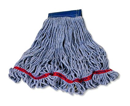 Rubbermaid Commercial FGC15406BL00 Swinger Wet Mop Head, 5-inch Headband, Extra-Large, Blue