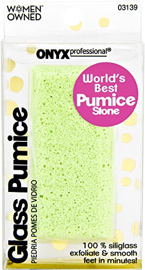 Onyx Professional Glass Pumice Stone - Color May Vary, 1count