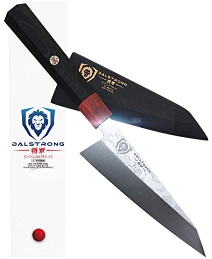 DALSTRONG Shogun Series 'S' - Single Bevel Blades - Japanese AUS-10V Super Steel - Vacuum Treated - w/Sheath (5.5" Single Bevel Honesuki)