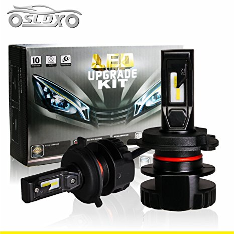 SLDX H4(LHD) 60w Led Headlight Bulb Conversion Kit All in One Headlamp 5600LM 6000K Cool White-3 Years Warranty