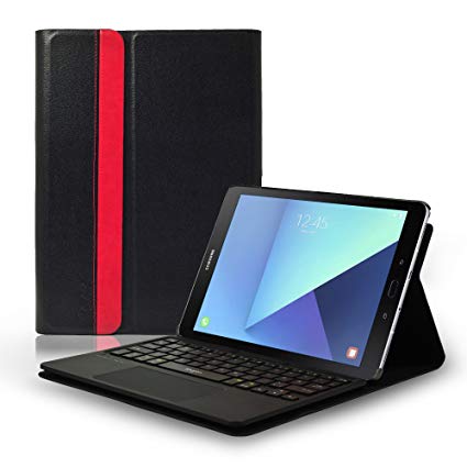 Samsung Galaxy Tab S2 9.7 Keyboard Case, Sharon Bluetooth Protective Portfolio Cover with Wireless Detachable UK Keyboard | Integrated Multitouch Touchpad