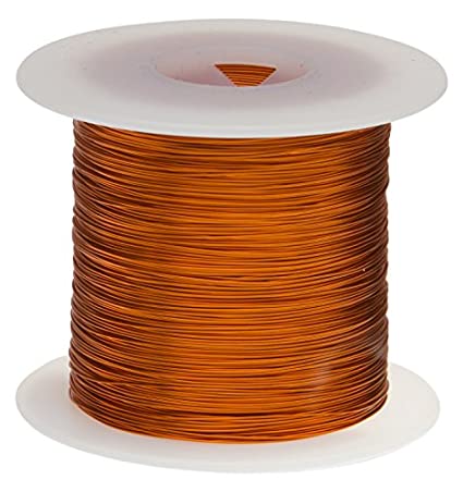 Remington Industries 18H200P Magnet Wire, Enameled Copper Wire, 18 AWG, 1.0 lb, 199 Length, 0.0428" Diameter, 200°C, Natural