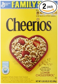 Cheerios Cereal, 21 Ounce (Pack of 2)
