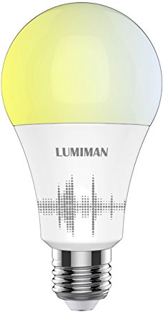 Smart Led Light Bulb, Wifi Smart Bulb, Dimmable, Tunable White, 60 Watt Equivalent, A19 E26 Edison Bulb, Works with Amazon Alexa, Lumiman LM520