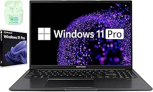 ASUS Vivobook Newest Laptop, 16" WUXGA Business & Student Laptop Computer, Intel Core i7-1255U 10-Core Processor, 24GB RAM 1TB SSD, Windows 11 Pro Laptop, Numeric Keypad, PLUSERA Earphones, Black