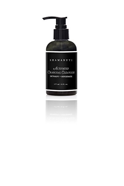 Shamanuti Activated Charcoal Cleanser- Natural detoxifing Face Wash 6oz.