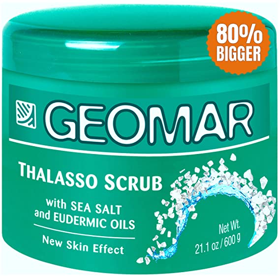 Dead Sea Salt Scrub | Dead Sea Salt Body Scrub Exfoliator | Large 21oz Natural Exfoliating Scrub, Powerful Formula to Help Reduce Wrinkles, Acne, Psoriasis, Blemishes, Eczema and Dry Skin