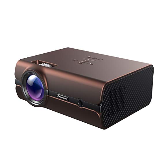 Excelvan 2000 Lumens Projector, 70% Higher Brightness Video Projector, Portable and Support Smart Phones / iPad / 1080P / Laptops / Game Console / Videos Playing for Home Theater Entertainment