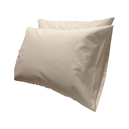 Gotcha The Pure Collection Organic Cotton Jersey Conventional Pillow Protector Pair Standard Natural