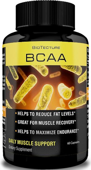 BCAA Capsules - Daily Muscle Support Formula Amino Acids Help Reduce Fat Levels and Aid to Maximize Endurance Best Dietary Supplement for Muscle Recovery Money Back Guarantee