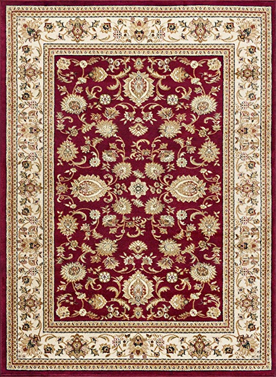 Universal Rugs Gabrielle Traditional Oriental Red Rectangle Area Rug, 8' x 10'