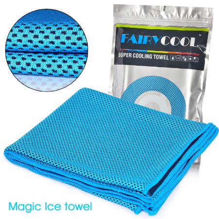 Imanom Super Cooling Towel Magical Ice Towel Sports Towels With Cold Feeling Fabrics Fitness /Yoga /Running /Cycling /Hiking Towel Sweat-absorbent & UV Protection