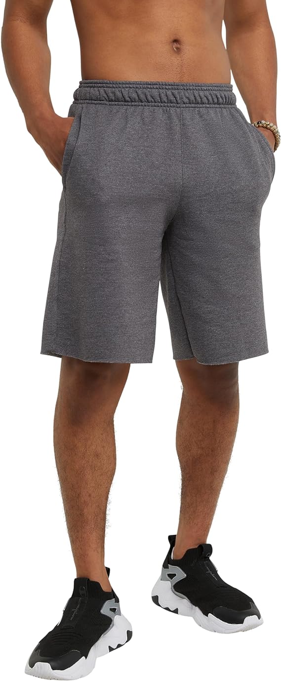 Champion Men's Shorts, Powerblend, Long Shorts with Pockets for Men (Reg. Or Big & Tall)