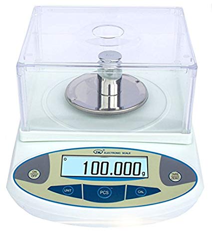 BAOSHISHAN 200g/1mg Lab Scale Precision 0.001g Analytical Electronic Balance Lab Precision Weighing Balance Scales Jewelry Scales Calibrated (200g/1mg)
