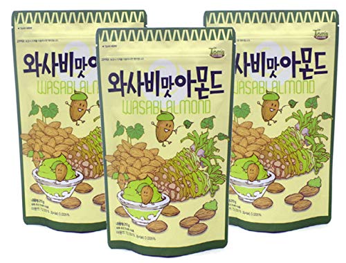 Korean Gilim Almond snacks (Gilim Wasabi Almond (pack of 3))