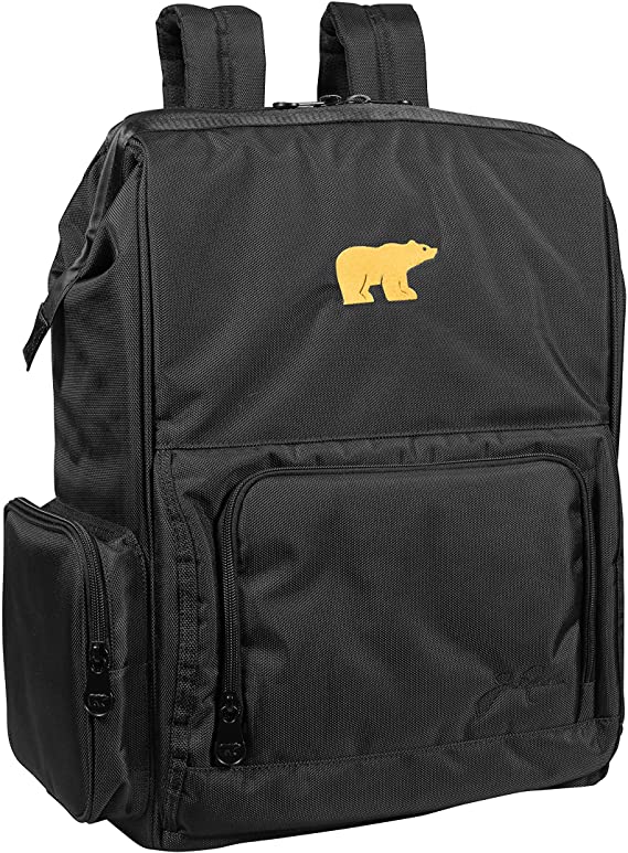 Suncast Jack Nicklaus Signature Backpack Travel Cooler with Exterior Pockets, Black