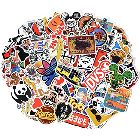 Danslesbls Car Stickers Decals Pack 100 Pieces Bumper Stickers Random Patterns