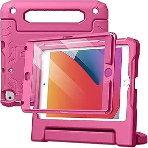 JETech Kids Case for iPad mini 5/4/3/2/1 (7.9-Inch, 2019/2015/2014/2013/2012 Model) with Built-in Screen Protector, Shockproof Full-Body Handle Stand Tablet Protective Cover (Plum)