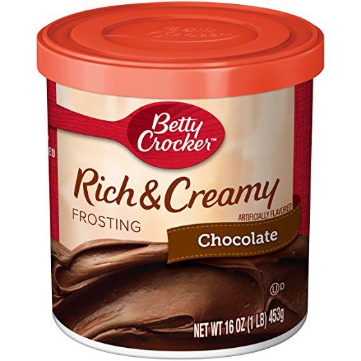 Betty Crocker Frosting, Rich & Creamy Gluten Free Frosting, Chocolate, 16 Oz Canister