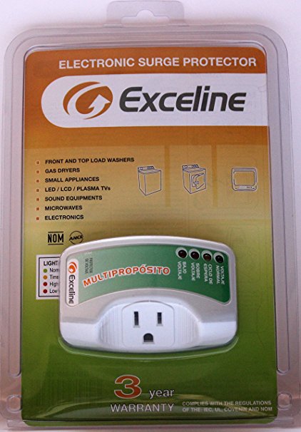 Electronic Surge Protector for Front and Top Load Washers, Gas Dryers, LED, LCD and Plasma Tv's