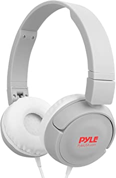 Pyle Comfortable Lightweight Kids Wired Headphones - Foldable Adjustable Corded On Ear Headset for Children/Boys/Girls - Smartphones/Computer/Tablet/School/Kindle/Airplane Travel