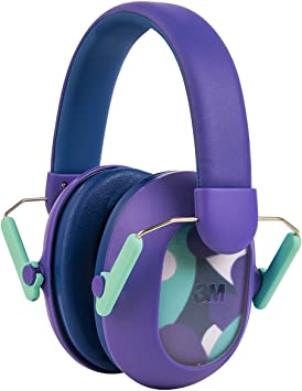 3M Kids Hearing Protection PLUS, Hearing Protection for Children with Adjustable Headband, Purple, 23dB Noise Reduction Rating, Studying, Quiet, Concerts, Events, Fireworks, For Indoor and Outdoor Use