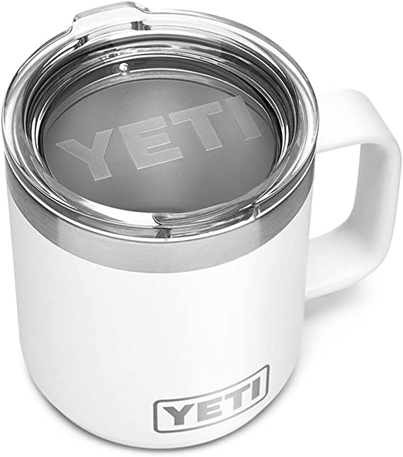 YETI Rambler 10 oz Stackable Mug, Stainless Steel, Vacuum Insulated with Standard Lid