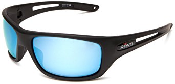 Revo Guide 4054-07 Polarized Round Sunglasses,Matte Black Frame/Water Lens,One Size