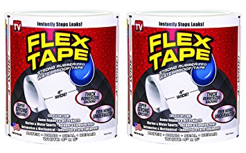 Flex Tape White 4" x 5' / 2 PACK