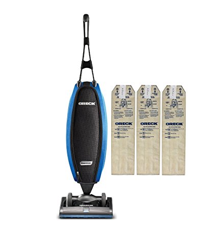 Oreck Upright Vacuum Cleaner LW100 Magnesium SP with 3 HEPA Bags | Carpets, Tile and Hardwood Flooring | Dirt, Debris, Pet Hair | Lightweight, High-Suction Clean