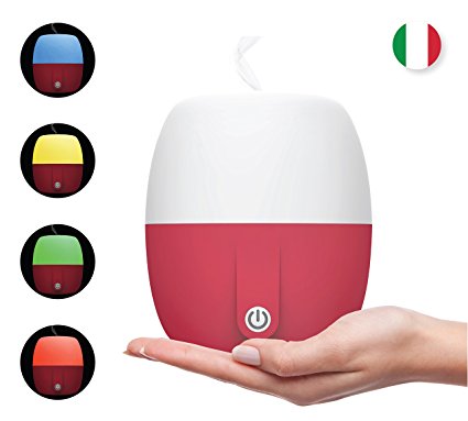 Anton Aroma Best Essential Oil Diffuser, Scent and Fragrance Aromatherapy, Humidifier - Now with Italian modern Design, 140ml, Extra Long Cord, Timer, Auto Shut Off, Soft Paint, Color LED