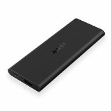 Aukey 6000mAh Portable Charger External Battery Power Bank with AIPower Tech for iPhone 6S6S PlusThe First Portable Charger with Apple Lightning Input Port Lightning Cable is not included-Black