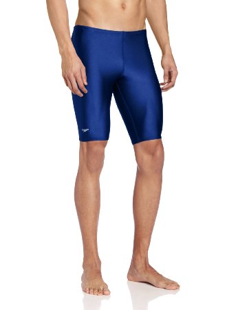 Speedo Men's PowerFLEX Eco Solid Jammer Swimsuit