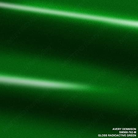 Avery SW900-762-M GLOSS RADIOACTIVE GREEN 5ft x 8ft (40 sq/ft) Supreme Vinyl Car Wrap Film