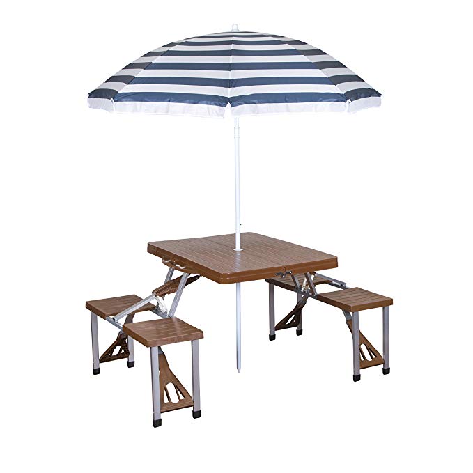 Stansport Picnic Table and Umbrella Comb