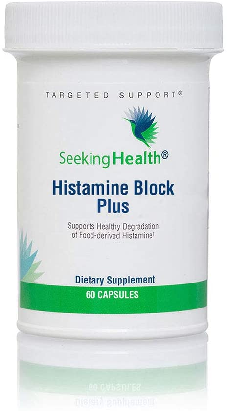 Histamine Block Plus | Healthy Degradation of Food-derived Histamine | Food Intolerance | DAO Supplement Enzyme | GI Tract Supplement | 30 Servings