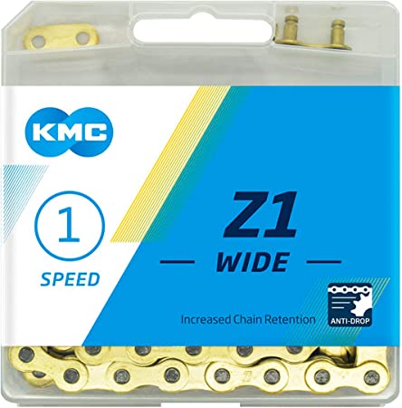 KMC Unisex's Z1 Wide Chain, Gold, 112 Link