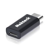 Micro USB to Type C Adapter Nekteck USB-C to Micro USB Convert Connector for Macbook 12 OnePlus 2 Nexus 5X6P and More Type-C Supported Devices Black