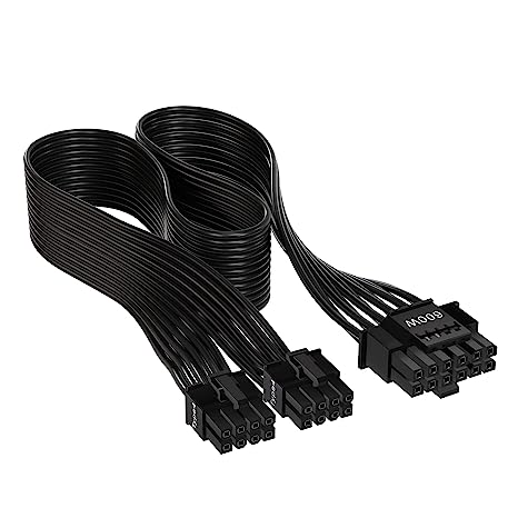 Corsair 600W 12 4 pin PCIe 5.0 12VHPWR Type-4 600W PSU Power Cable - CP-8920284