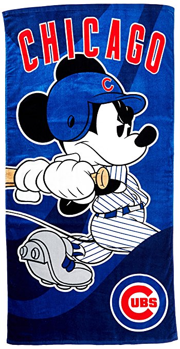 The Northwest Company MLB Chicago Cubs Disney Windup Beach Towel, 28-Inch by 58-Inch