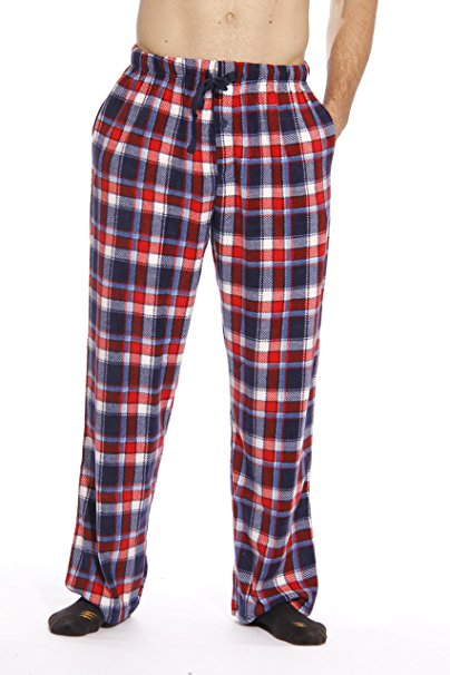 #followme Microfleece Men’s Plaid Pajama Pants With Pockets
