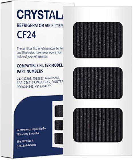 Crystala Filters PAULTRA2 Air Filter Compatible with Frigidaire PureAir Ultra II Air Filter AP6285787, EAP12364179 Refrigerator Air Filters (1 Pack)