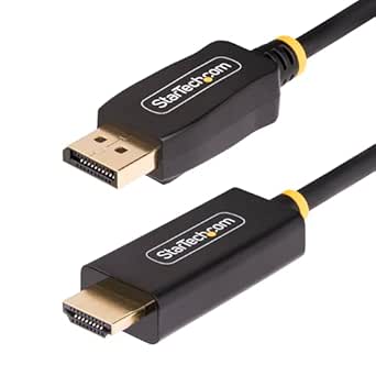 StarTech.com 9.8ft (3m) DisplayPort to HDMI Adapter Cable, 4K 60Hz with HDR, DP to HDMI 2.0b Cable, Active Video Converter