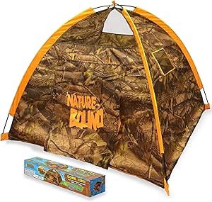 Nature Bound Kids Large 2 Person Playhouse Dome Tent for Indoor or Outdoor Play, 47 Inches Long, 47 Inches Wide, 35 Inches High, Camouflage Pattern for Boys and Girls Ages 6 , (Model: NB540)